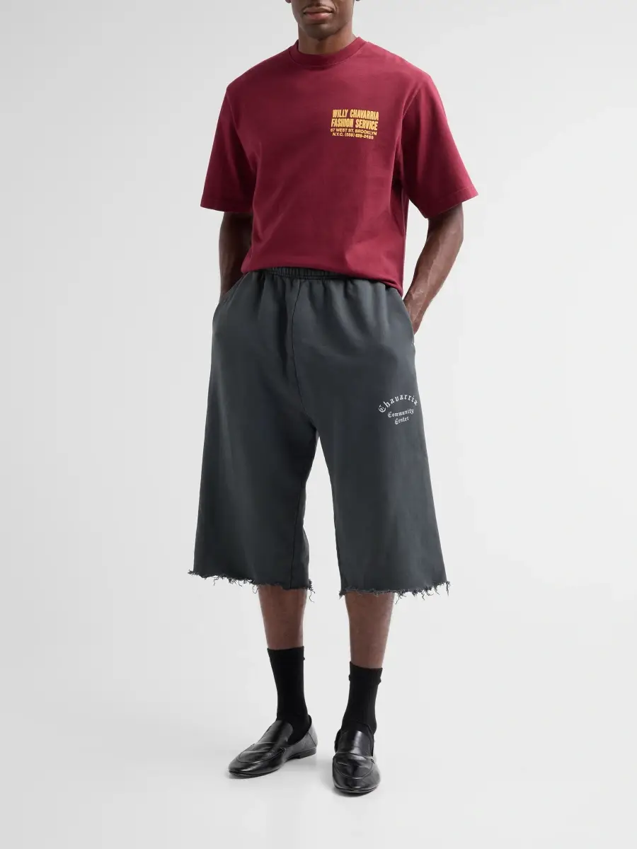 Willy Chavarria Men's Oversized Chavarria Community Center Shorts | Thumbnail 2 Willy Chavarria Men's Oversized Chavarria Community Center Shorts | Thumbnail 2