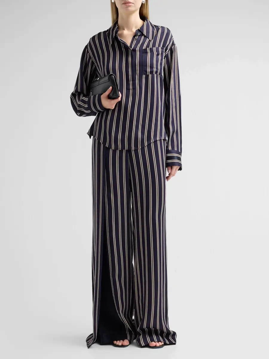 Jason Wu Collection Women's Striped Wide-Leg Trousers | Thumbnail 2 Jason Wu Collection Women's Striped Wide-Leg Trousers | Thumbnail 2