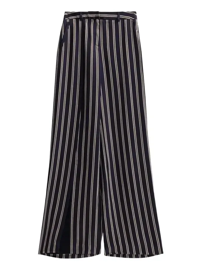 Women's Striped Wide-Leg Trousers Women's Striped Wide-Leg Trousers