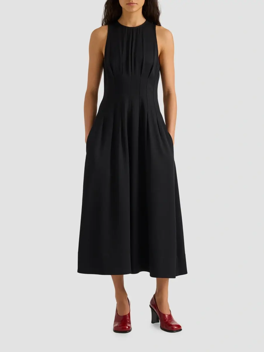Proenza Schouler White Label Women's Bronwyn Pleated Midi Dress | Thumbnail 2