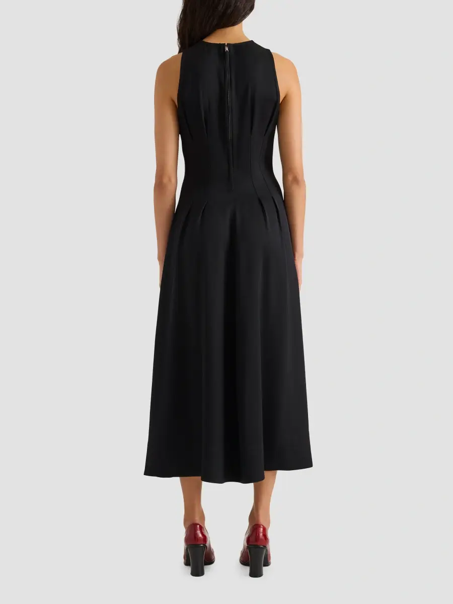 Proenza Schouler White Label Women's Bronwyn Pleated Midi Dress | Thumbnail 3