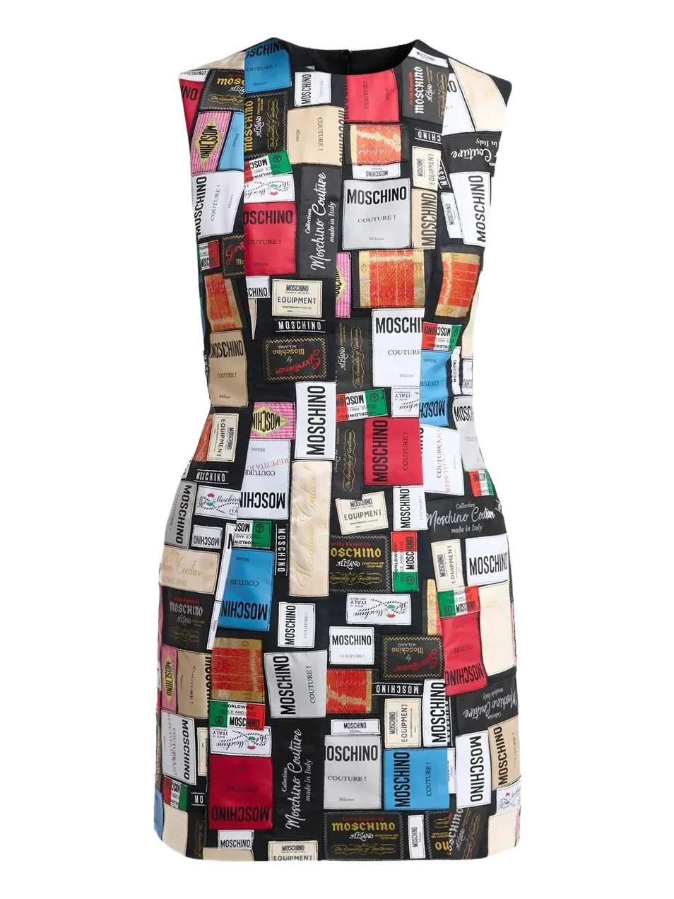 Women's Label-Print Cotton Mini Dress