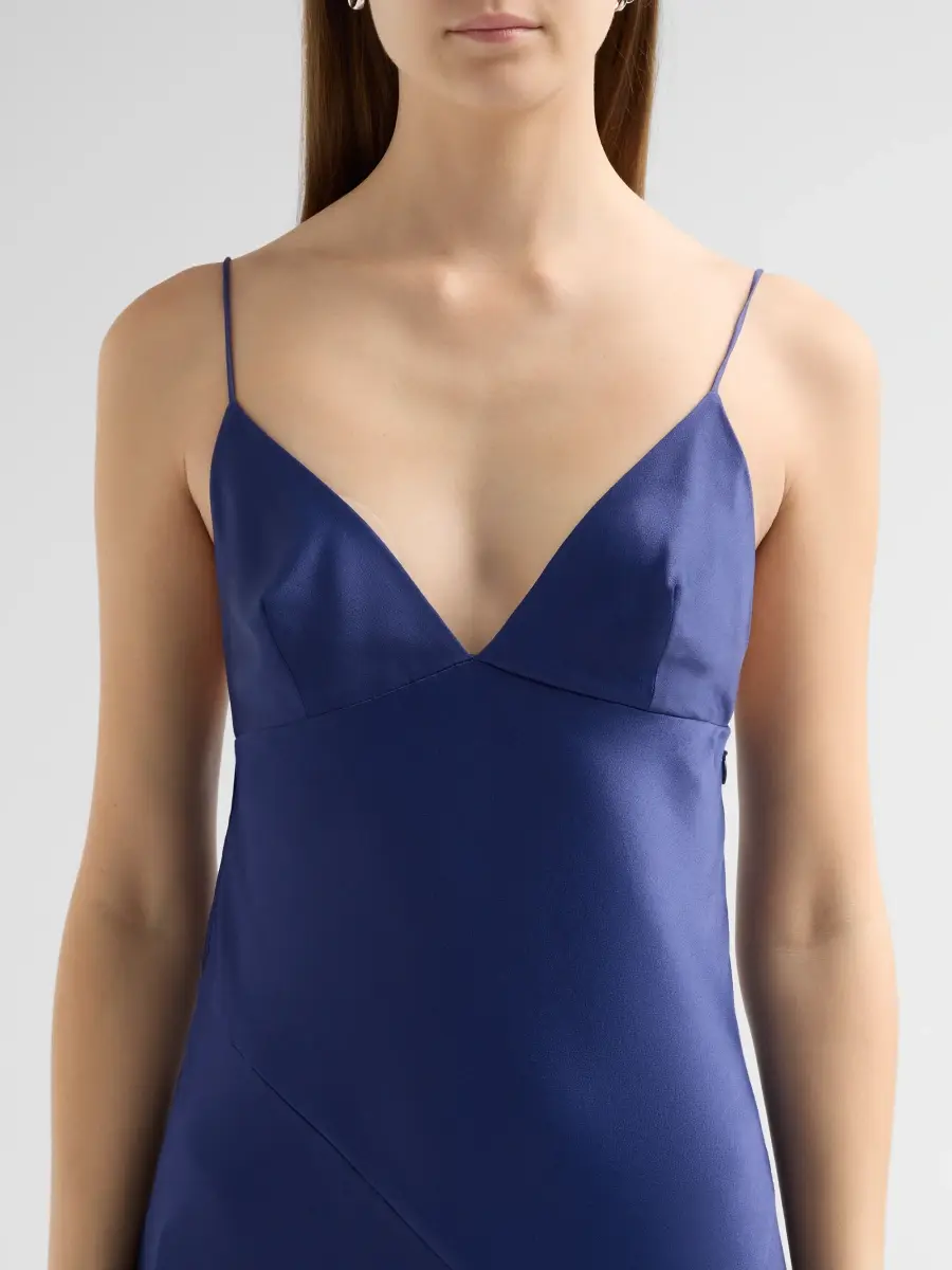 Alberta Ferretti Women's Enver Satin V-Neck Gown | Thumbnail 5 Alberta Ferretti Women's Enver Satin V-Neck Gown | Thumbnail 5