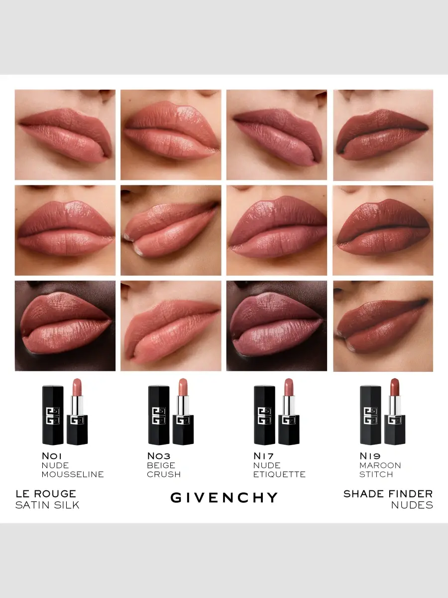 Givenchy Le Rouge Satin Silk Hydrating Long Wear Lipstick | Thumbnail 5 Givenchy Le Rouge Satin Silk Hydrating Long Wear Lipstick | Thumbnail 5