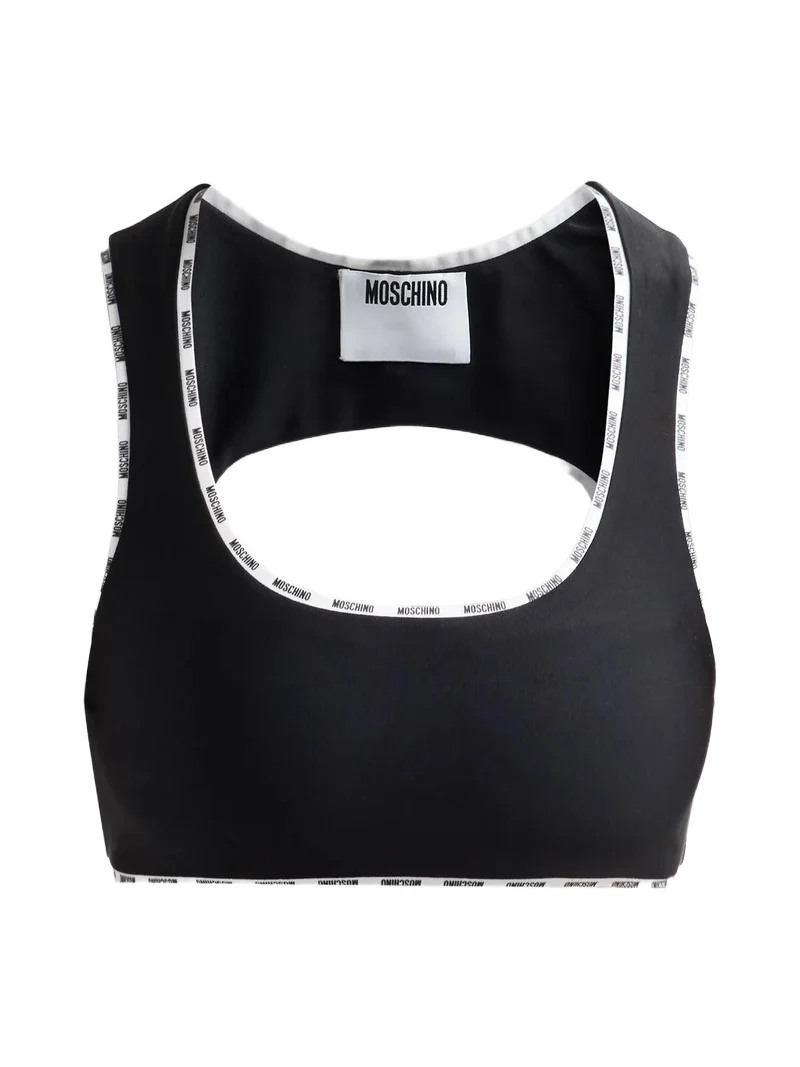 MOSCHINO Women's Logo Tape Sports Bra