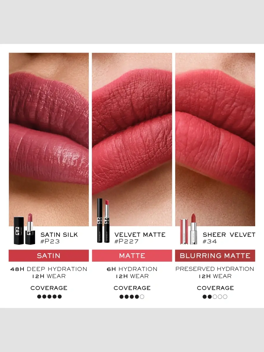 Givenchy Le Rouge Satin Silk Hydrating Long Wear Lipstick | Thumbnail 7 Givenchy Le Rouge Satin Silk Hydrating Long Wear Lipstick | Thumbnail 7