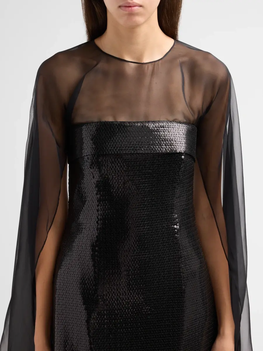 Alberta Ferretti Women's Tulle Sequin Mini Dress | Thumbnail 5 Alberta Ferretti Women's Tulle Sequin Mini Dress | Thumbnail 5