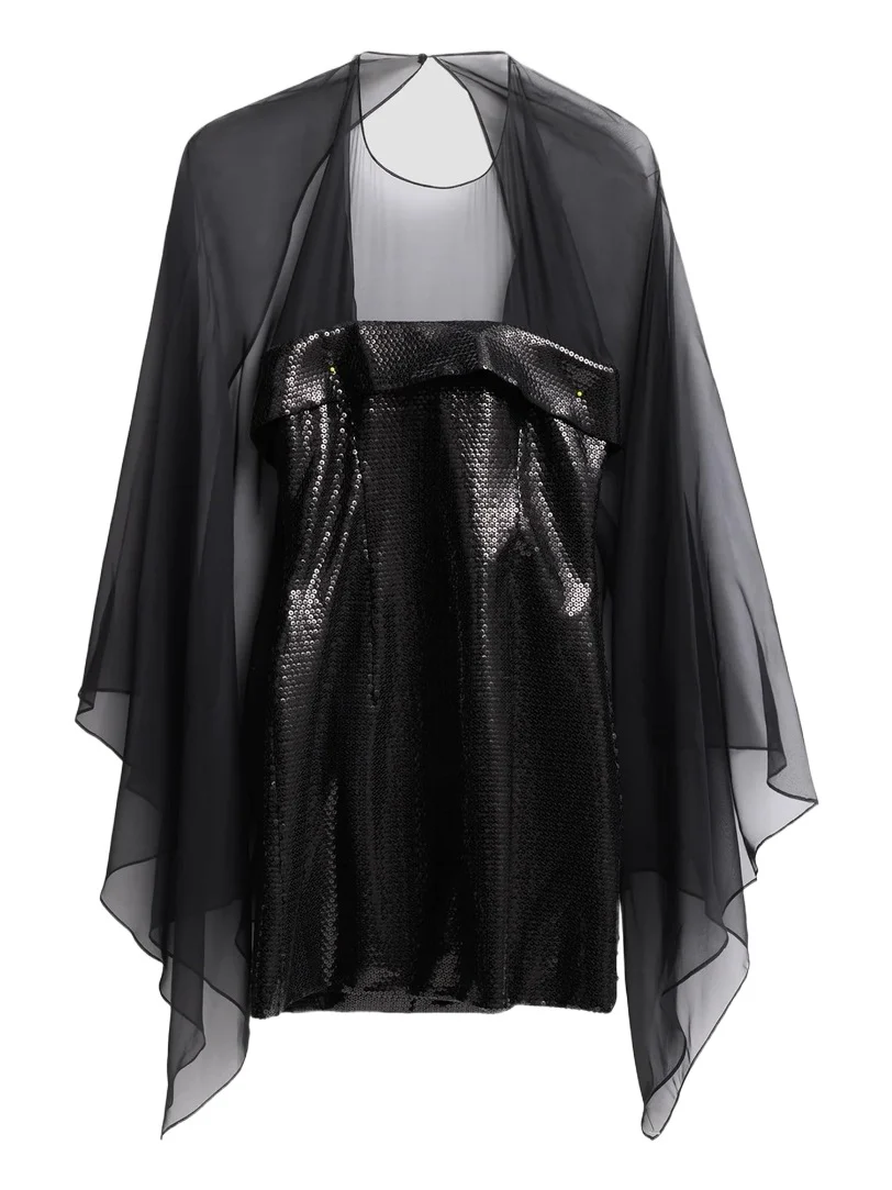 Alberta Ferretti Women's Tulle Sequin Mini Dress