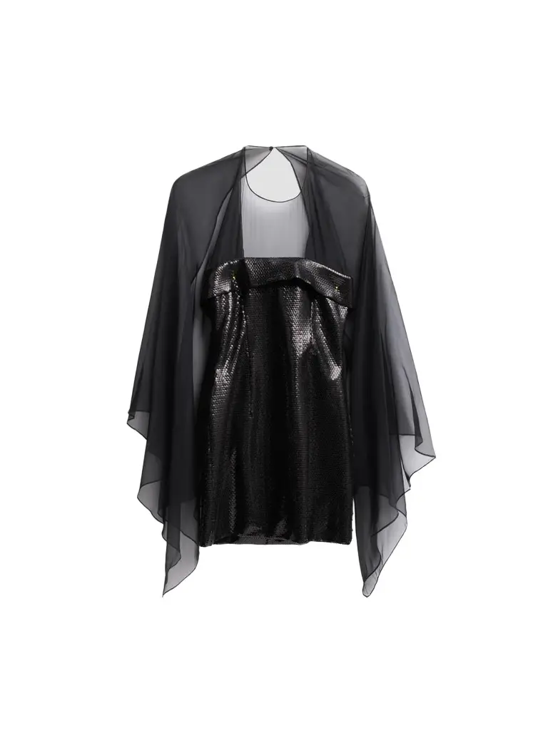 Women's Tulle Sequin Mini Dress