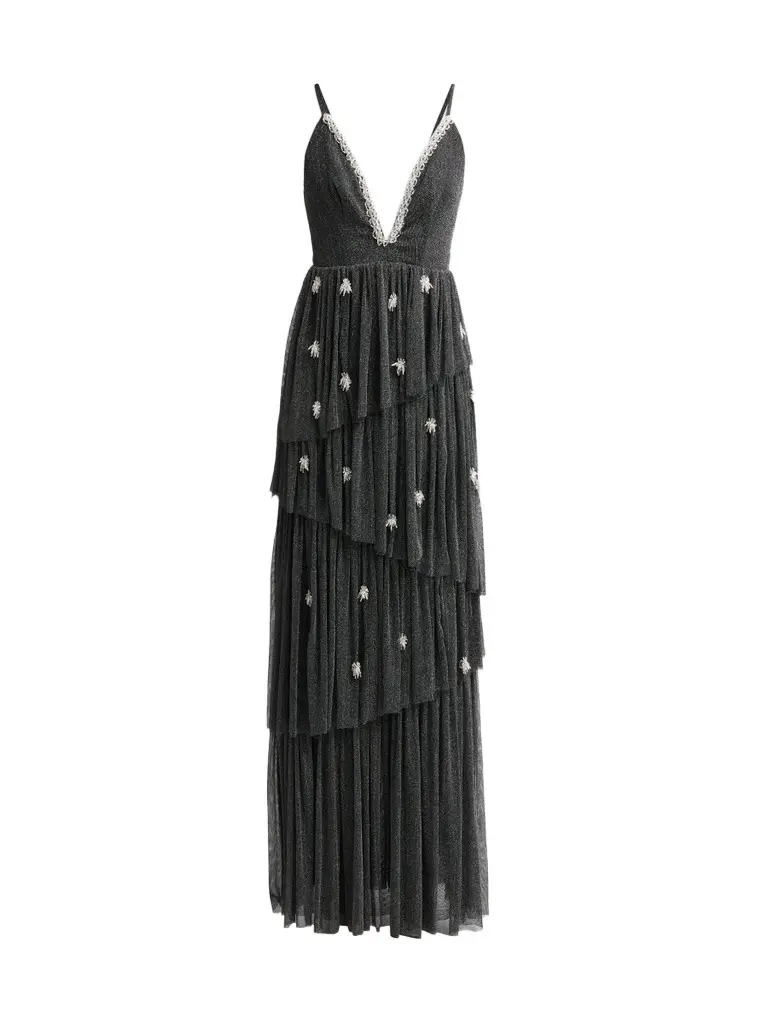 PatBo Women's Thereza Beaded Tulle Gown