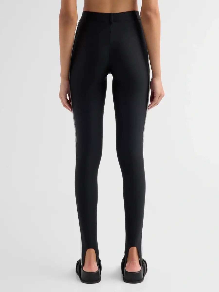 MOSCHINO Women's Logo Tape Stirrup Leggings | Thumbnail 3 MOSCHINO Women's Logo Tape Stirrup Leggings | Thumbnail 3
