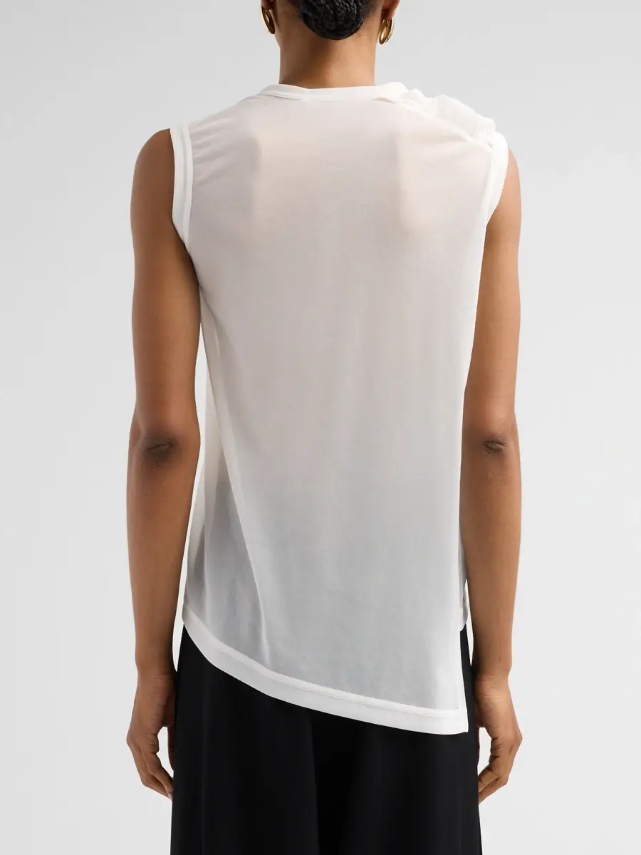 Comme des Garçons Women's Chiffon Textured Sleeveless Top | Thumbnail 3 Comme des Garçons Women's Chiffon Textured Sleeveless Top | Thumbnail 3