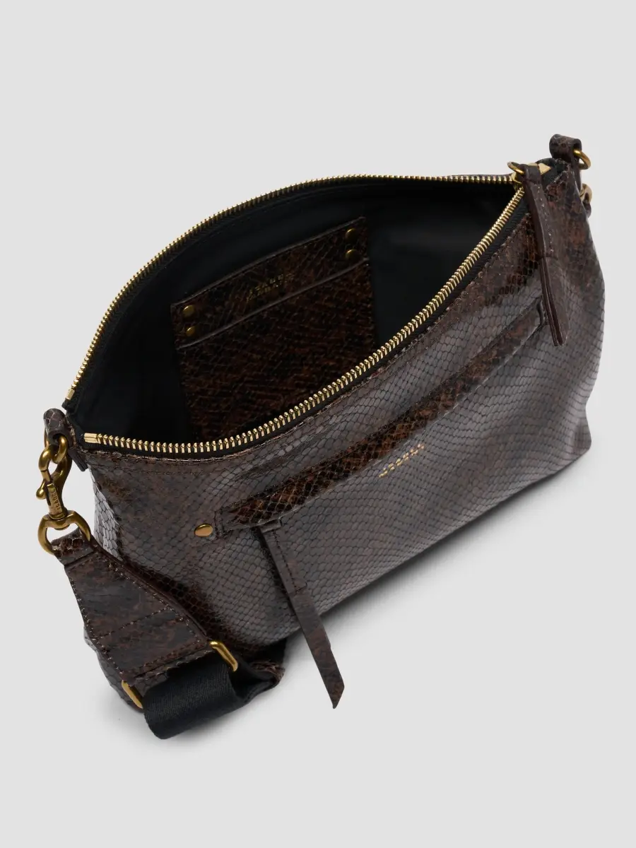 Isabel Marant Women's Nessah Python-Embossed Leather Shoulder Bag | Thumbnail 3 Isabel Marant Women's Nessah Python-Embossed Leather Shoulder Bag | Thumbnail 3
