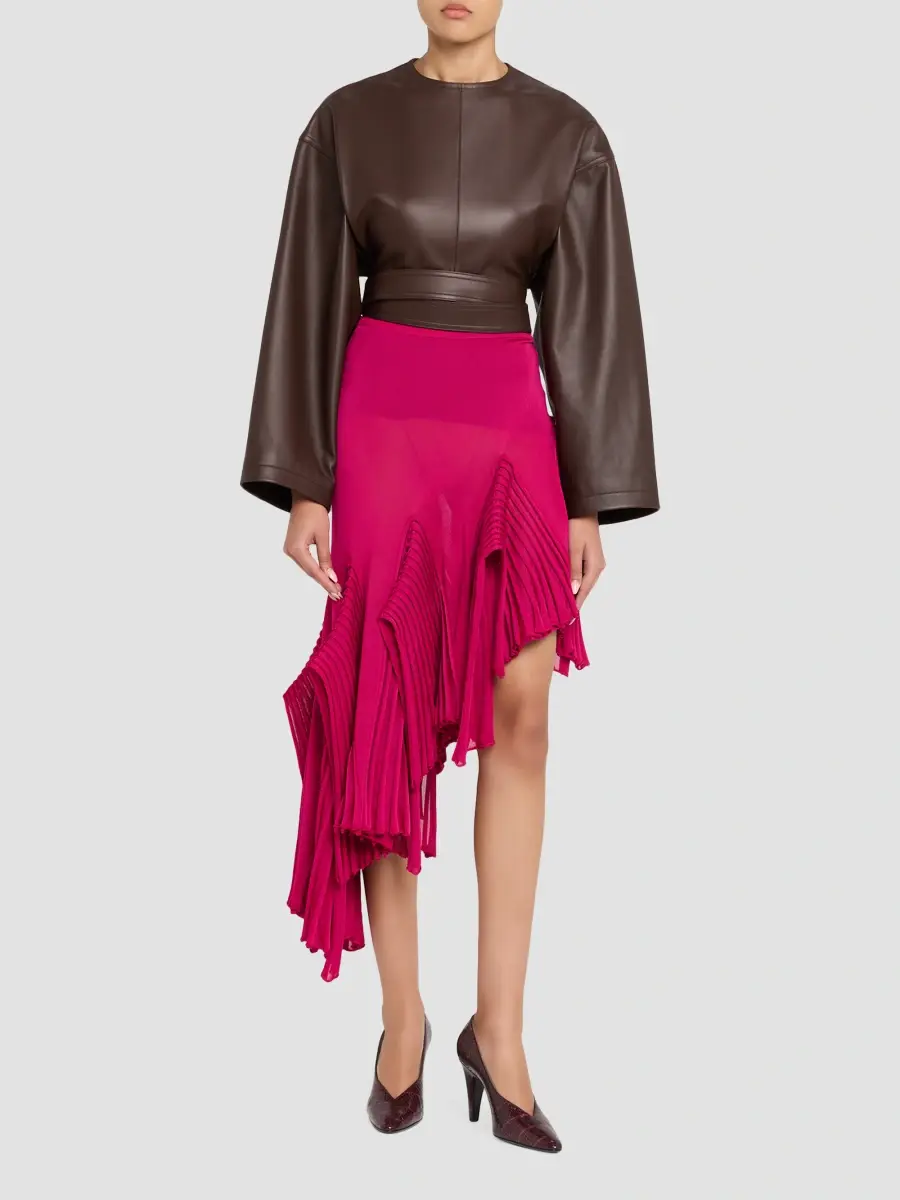 Alaïa Women's Leather Belted Top | Thumbnail 2 Alaïa Women's Leather Belted Top | Thumbnail 2