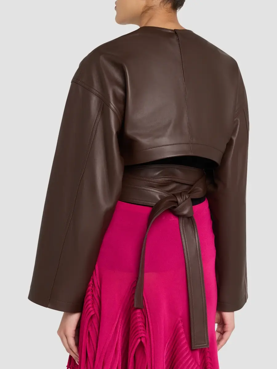 Alaïa Women's Leather Belted Top | Thumbnail 4 Alaïa Women's Leather Belted Top | Thumbnail 4