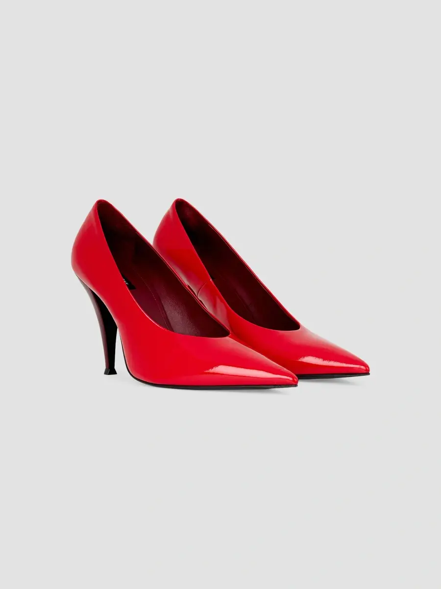 Givenchy Women's Pointy Pumps in Patent Leather - Vermillon | Thumbnail 2