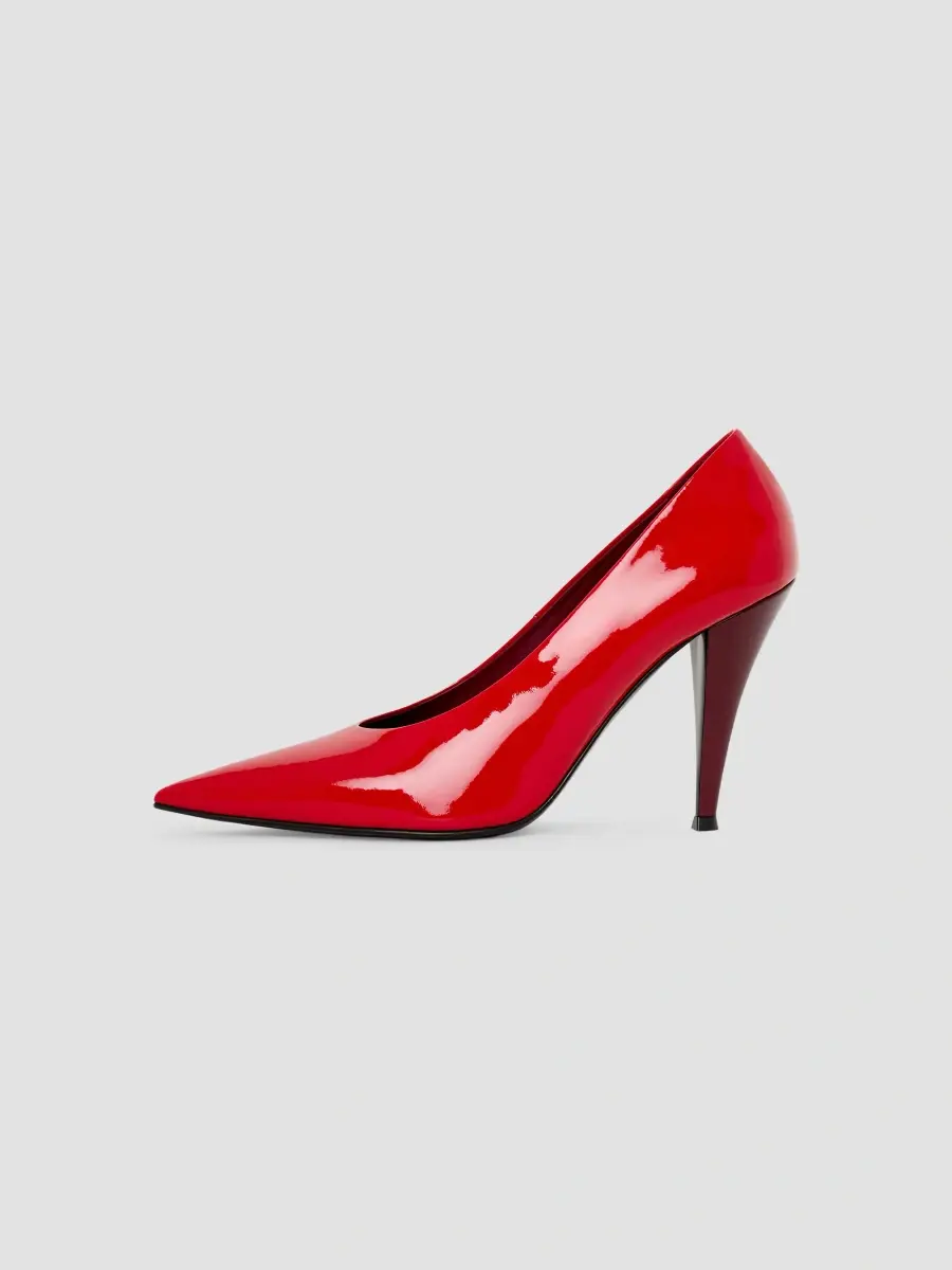 Givenchy Women's Pointy Pumps in Patent Leather - Vermillon | Thumbnail 3