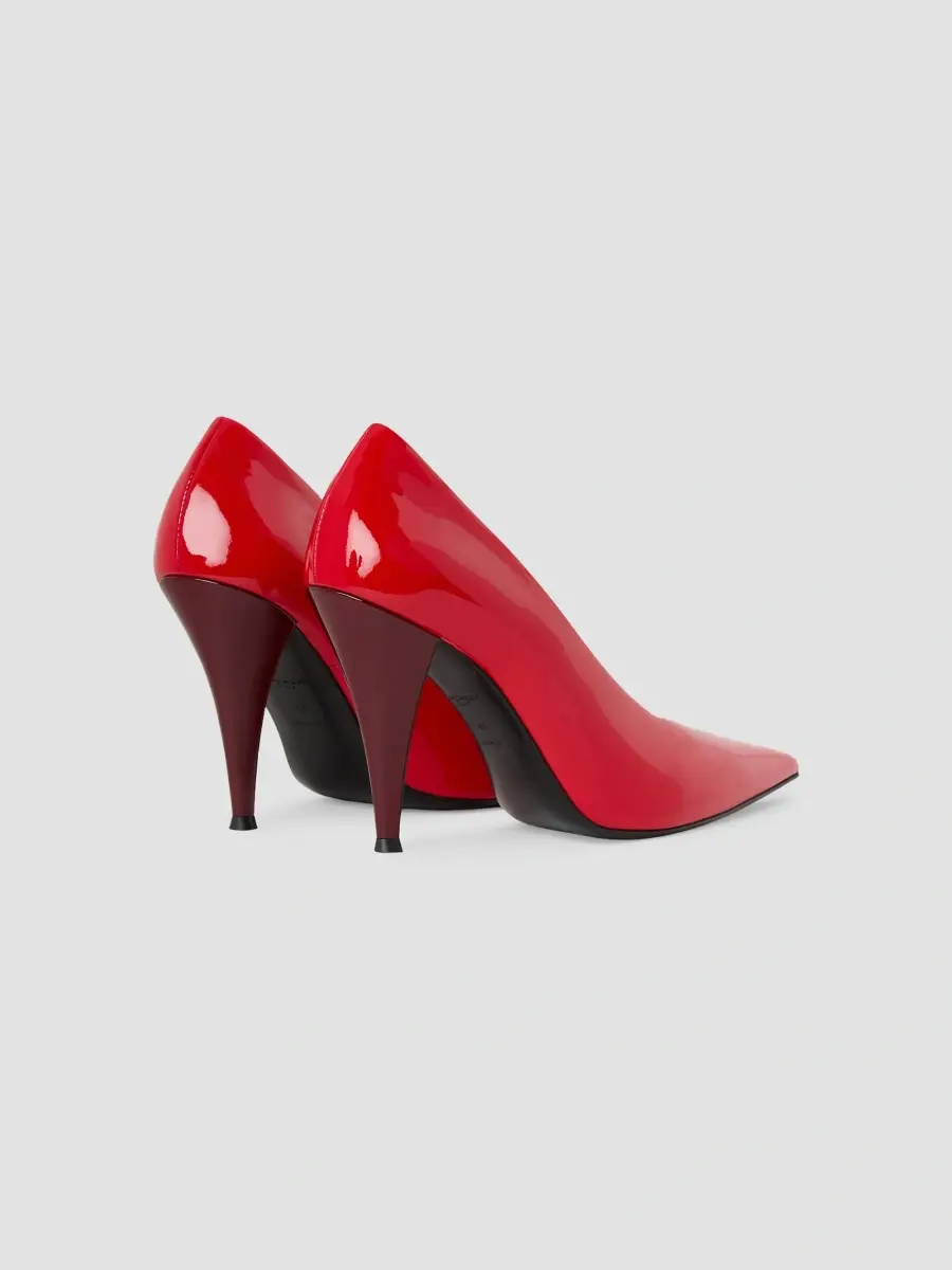 Givenchy Women's Pointy Pumps in Patent Leather - Vermillon | Thumbnail 4