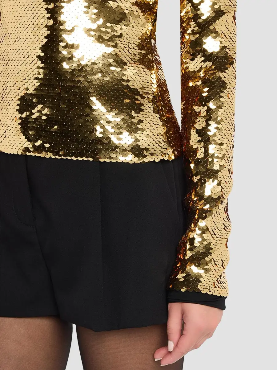 Jean Paul Gaultier Women's Sequined Long-Sleeve Top | Thumbnail 5 Jean Paul Gaultier Women's Sequined Long-Sleeve Top | Thumbnail 5
