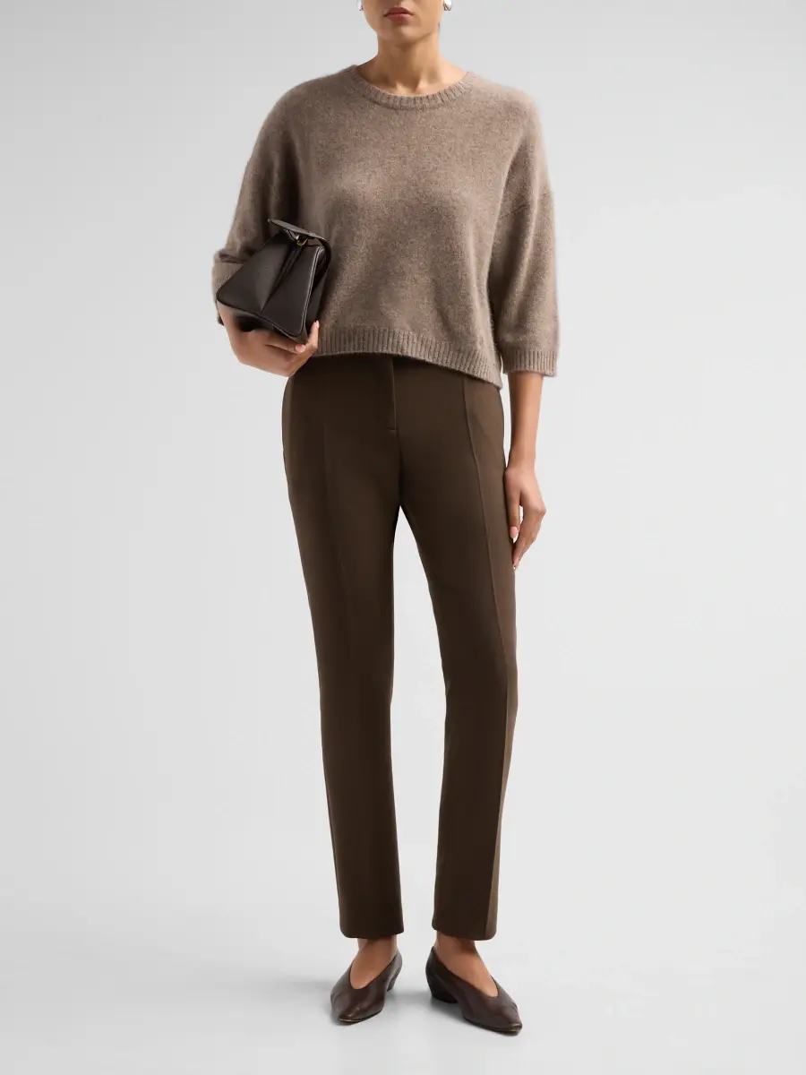 Loulou de Saison Women's Azali Knit Crewneck Sweater | Thumbnail 2 Loulou de Saison Women's Azali Knit Crewneck Sweater | Thumbnail 2