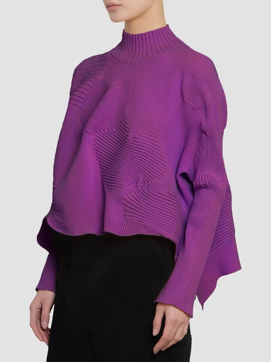 Issey Miyake Women's Kone Kone Rib-Knit Sweater | Thumbnail 4 Issey Miyake Women's Kone Kone Rib-Knit Sweater | Thumbnail 4