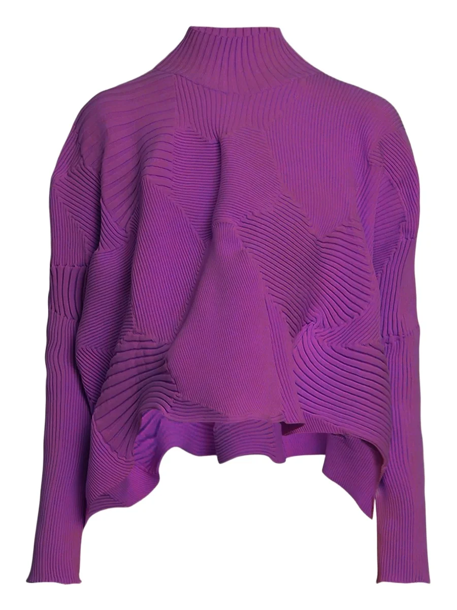 Issey Miyake Women's Kone Kone Rib-Knit Sweater