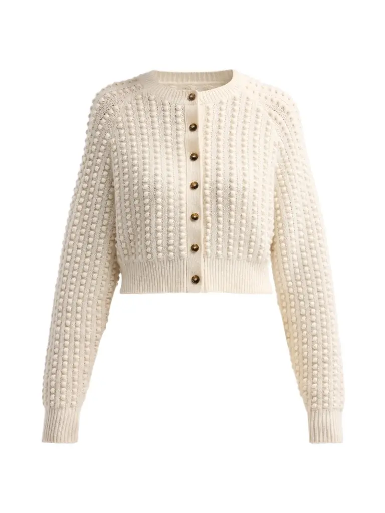 Loulou de Saison Women's Edie Cashmere Crop Cardigan