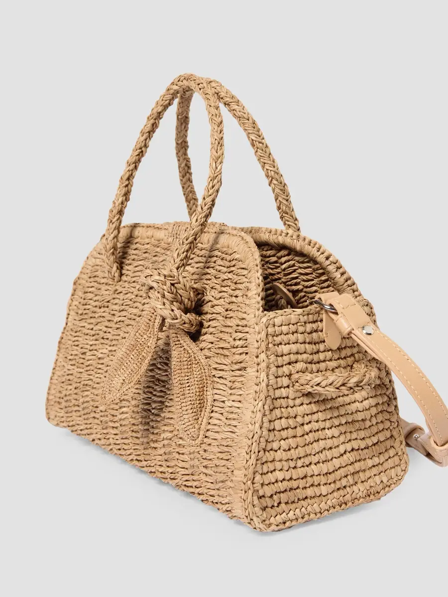 Jacquemus Women's Le Petit Turismo Raffia Bowler | Thumbnail 3 Jacquemus Women's Le Petit Turismo Raffia Bowler | Thumbnail 3