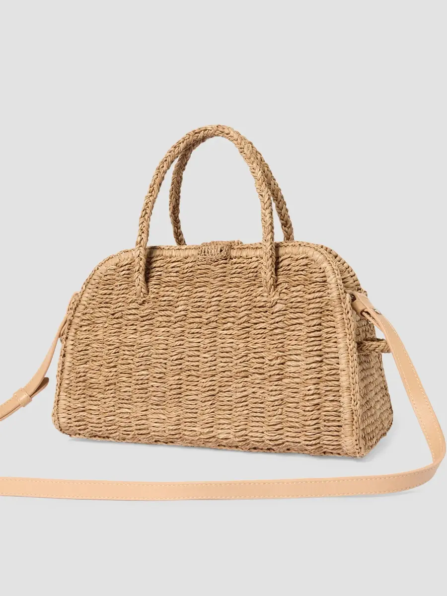 Jacquemus Women's Le Petit Turismo Raffia Bowler | Thumbnail 4 Jacquemus Women's Le Petit Turismo Raffia Bowler | Thumbnail 4