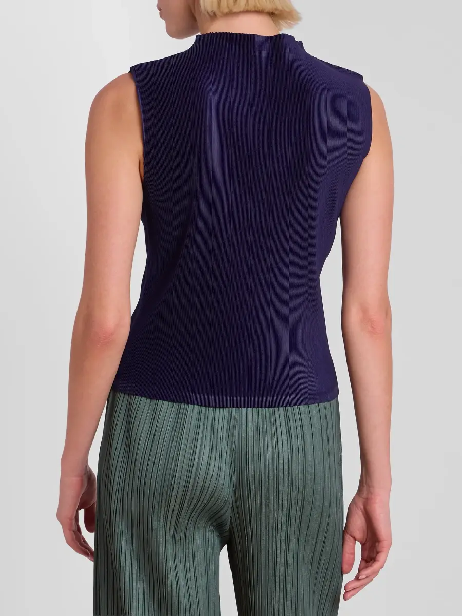 Pleats Please Issey Miyake Women's Mist September Sleeveless Top | Thumbnail 3 Pleats Please Issey Miyake Women's Mist September Sleeveless Top | Thumbnail 3