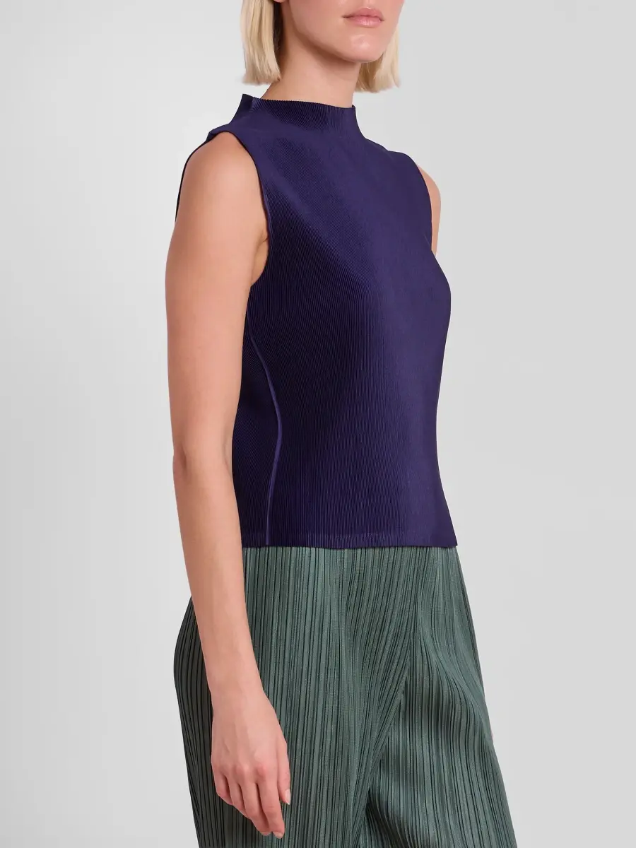 Pleats Please Issey Miyake Women's Mist September Sleeveless Top | Thumbnail 4 Pleats Please Issey Miyake Women's Mist September Sleeveless Top | Thumbnail 4