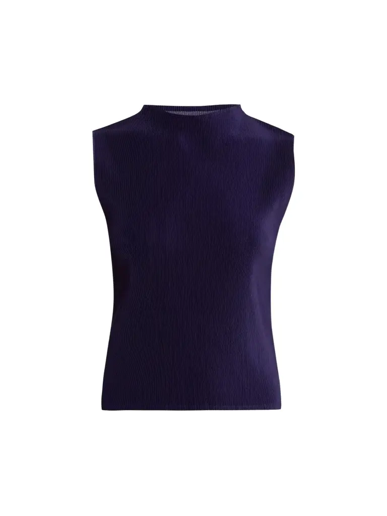 Pleats Please Issey Miyake Women's Mist September Sleeveless Top