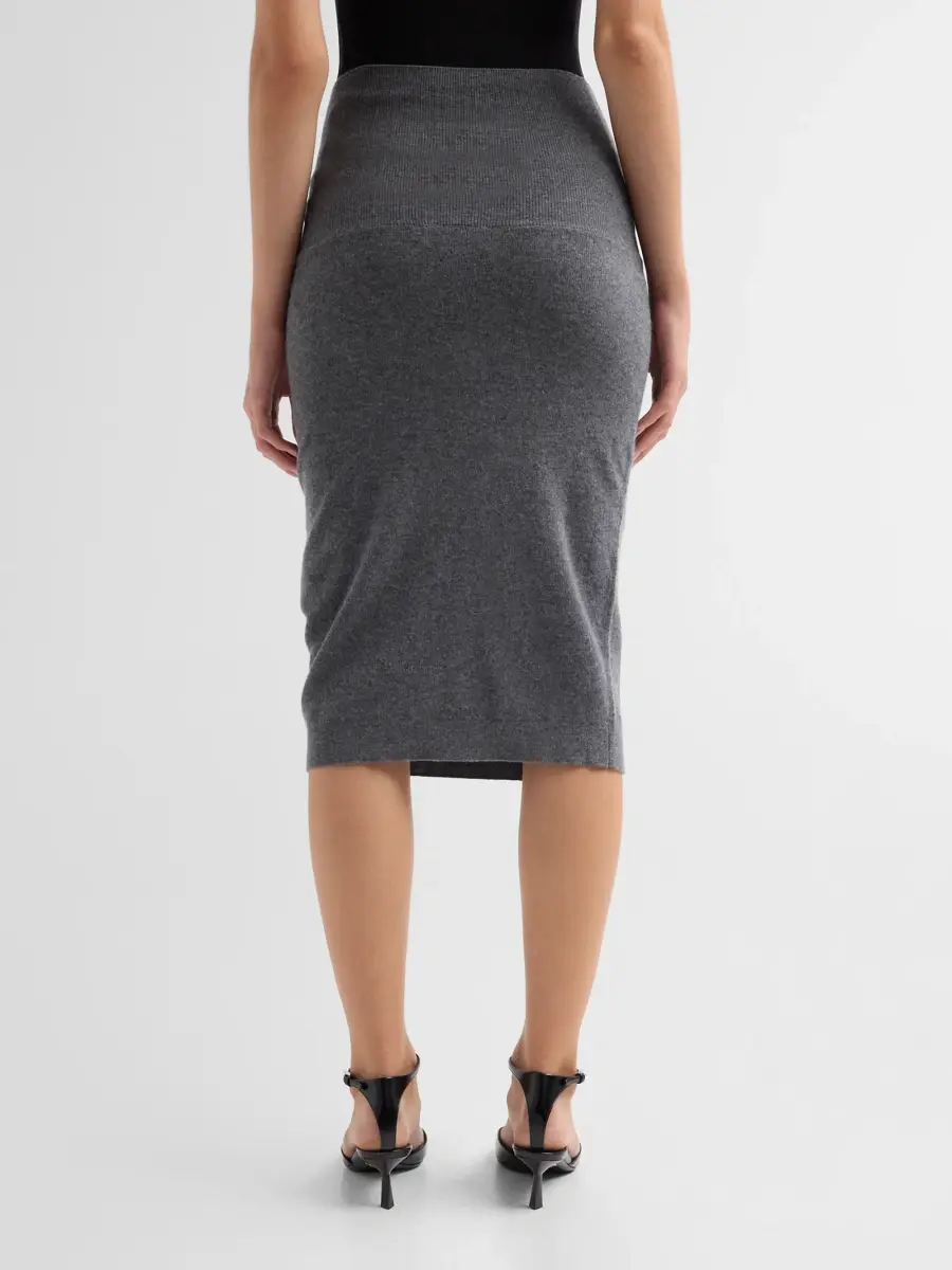 Stella McCartney Women's Wool Body-Con Midi Skirt | Thumbnail 3 Stella McCartney Women's Wool Body-Con Midi Skirt | Thumbnail 3