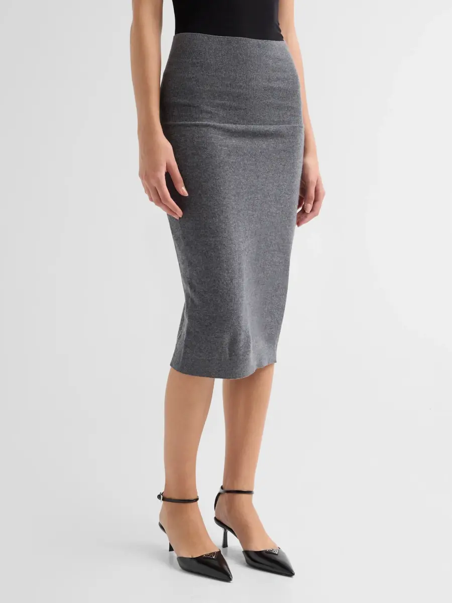 Stella McCartney Women's Wool Body-Con Midi Skirt | Thumbnail 4 Stella McCartney Women's Wool Body-Con Midi Skirt | Thumbnail 4
