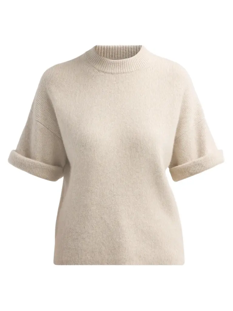 Women's Tamia Knit Rolled-Sleeve Sweater