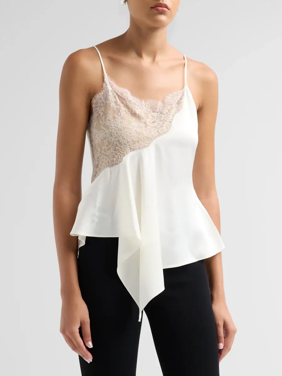 Stella McCartney Women's Lace-Trimmed Cami | Thumbnail 4 Stella McCartney Women's Lace-Trimmed Cami | Thumbnail 4