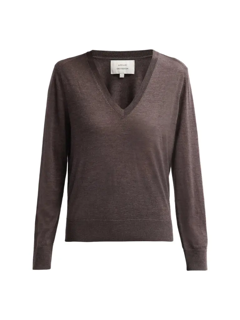 Loulou de Saison Women's Julio Cashmere V-Neck Sweater