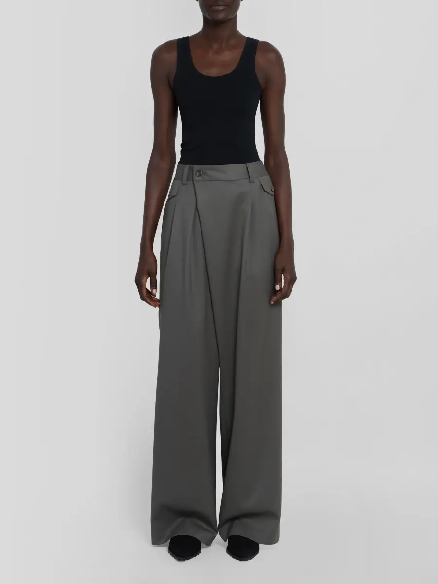 Issey Miyake Women's Lustrous Wool Pants | Thumbnail 2 Issey Miyake Women's Lustrous Wool Pants | Thumbnail 2