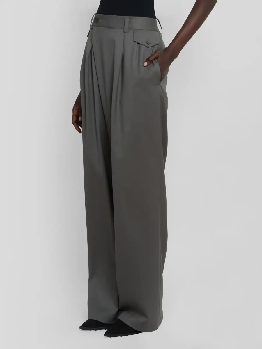 Issey Miyake Women's Lustrous Wool Pants | Thumbnail 4 Issey Miyake Women's Lustrous Wool Pants | Thumbnail 4