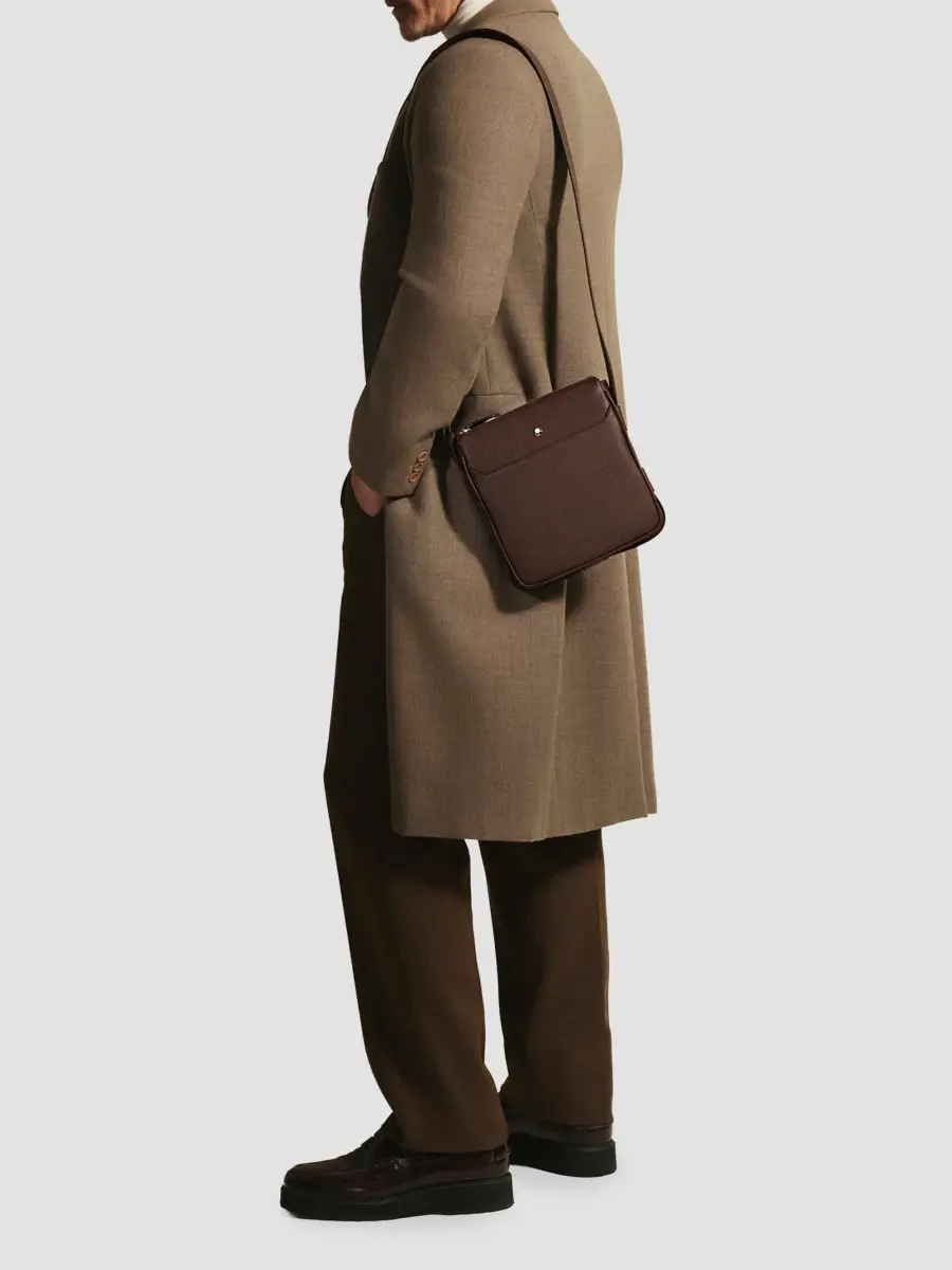 Montblanc Men's Leather Messenger Bag | Thumbnail 2 Montblanc Men's Leather Messenger Bag | Thumbnail 2