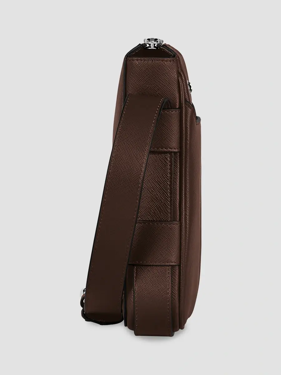 Montblanc Men's Leather Messenger Bag | Thumbnail 4 Montblanc Men's Leather Messenger Bag | Thumbnail 4