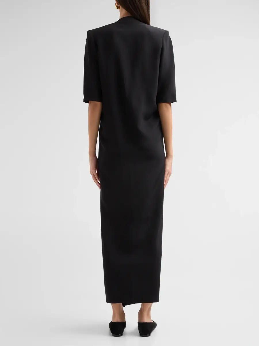 Loulou de Saison Women's Willa Silk Zip-Front Dress | Thumbnail 3 Loulou de Saison Women's Willa Silk Zip-Front Dress | Thumbnail 3