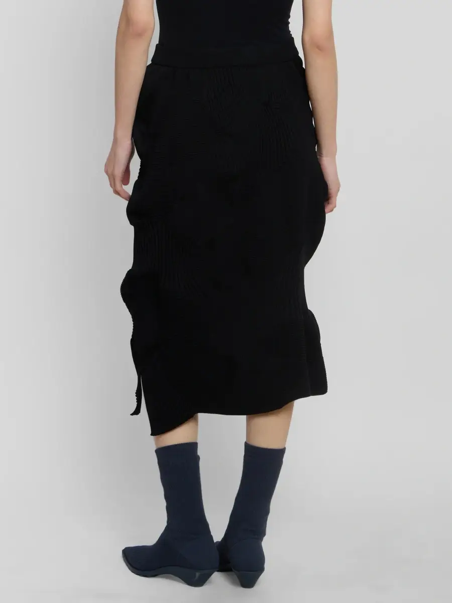 Issey Miyake Women's Kone Kone Rib-Knit Midi Skirt | Thumbnail 3 Issey Miyake Women's Kone Kone Rib-Knit Midi Skirt | Thumbnail 3