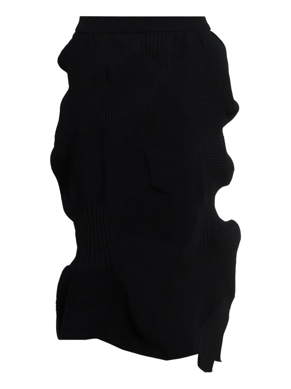 Issey Miyake Women's Kone Kone Rib-Knit Midi Skirt