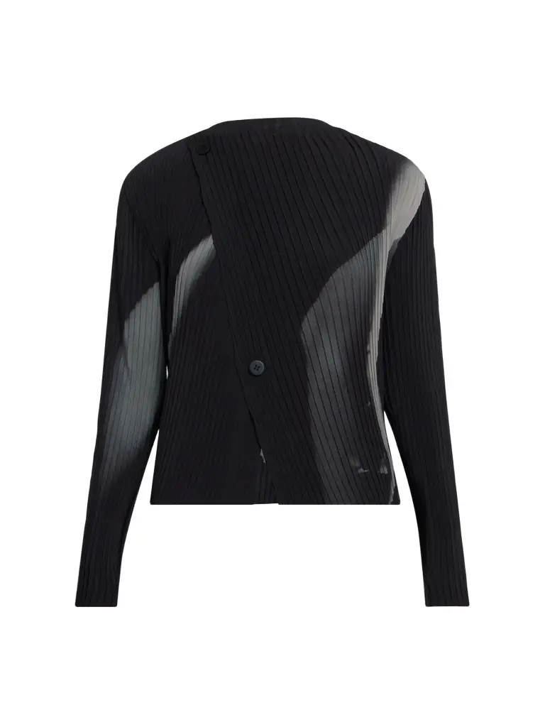 Women's Hands of Lover Printed Pleated Cardigan Women's Hands of Lover Printed Pleated Cardigan