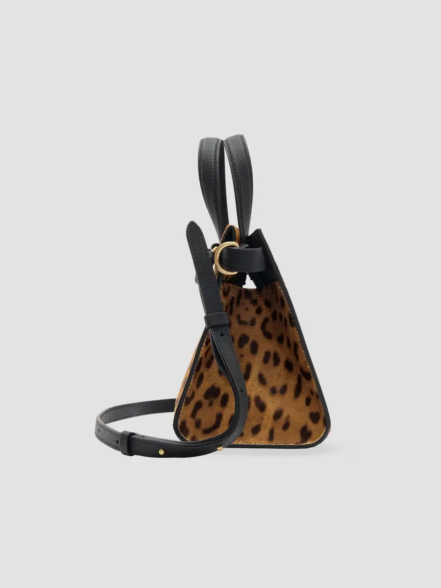 Burberry Women's Mini Cotswolds Leopard-Print Calf Hair Tote | Thumbnail 5 Burberry Women's Mini Cotswolds Leopard-Print Calf Hair Tote | Thumbnail 5