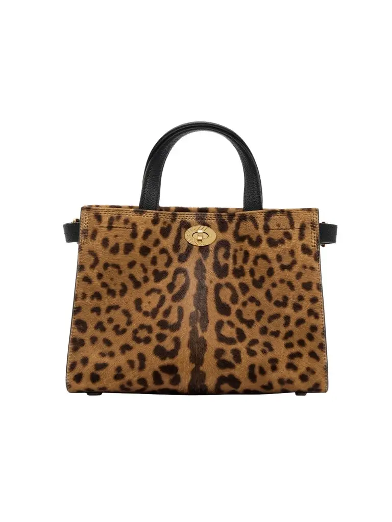 Burberry Women's Mini Cotswolds Leopard-Print Calf Hair Tote