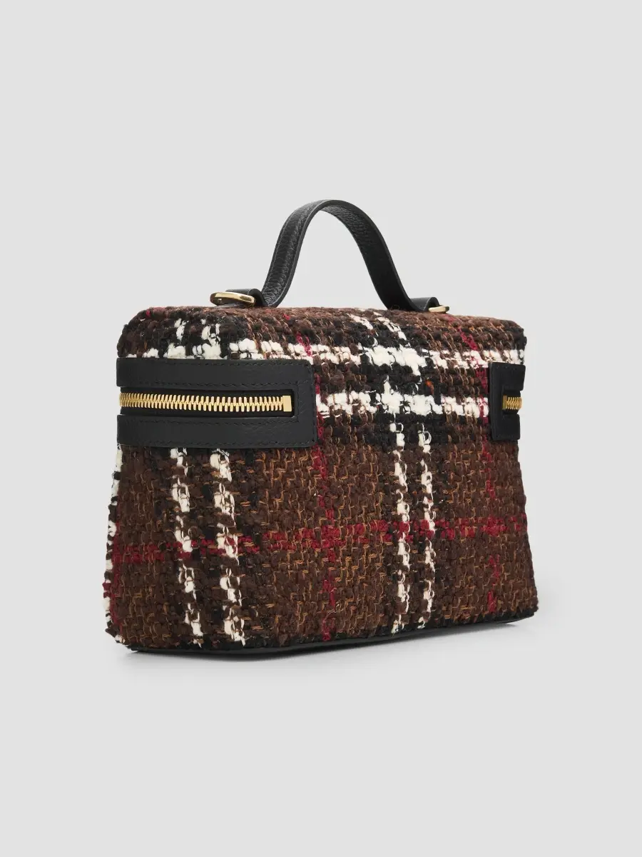 Burberry Women's Bouclé Check Vanity Bag | Thumbnail 3