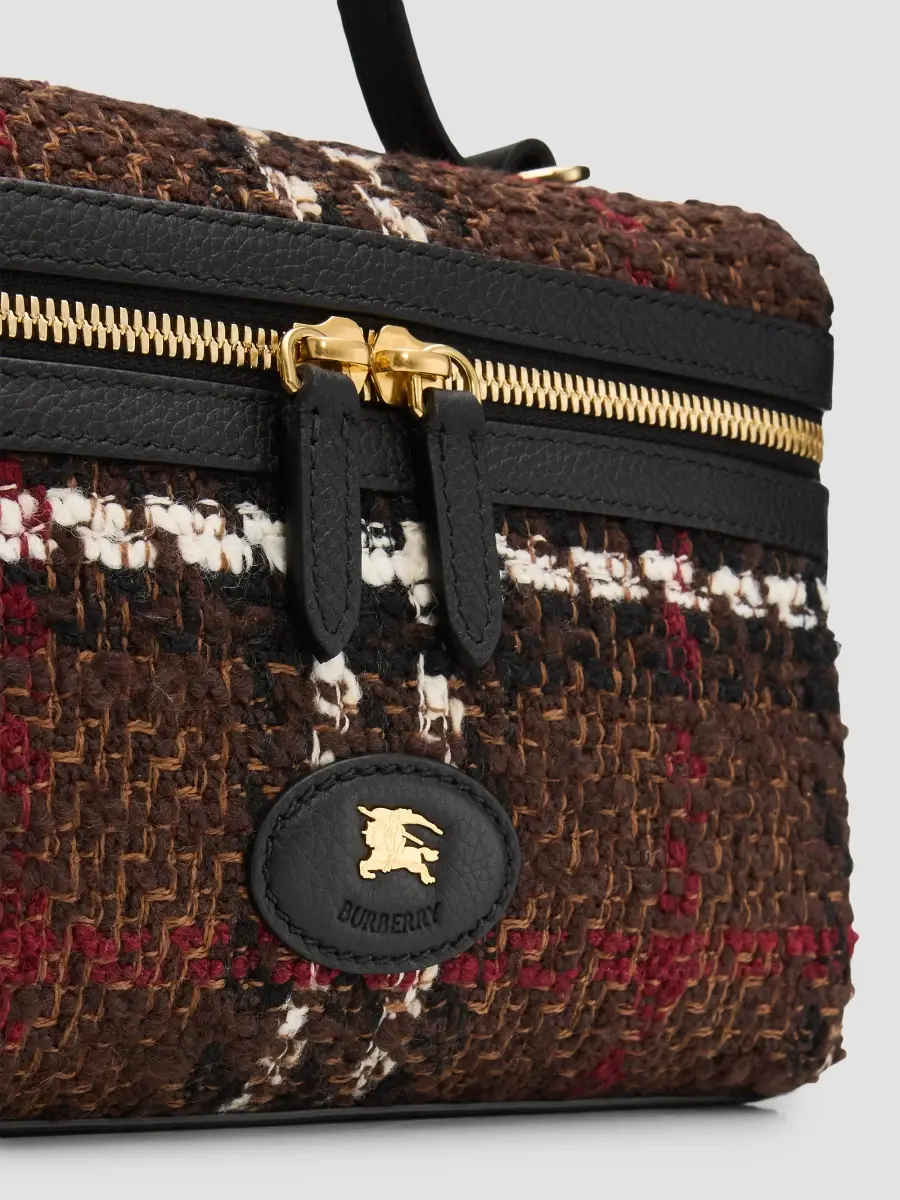 Burberry Women's Bouclé Check Vanity Bag | Thumbnail 6