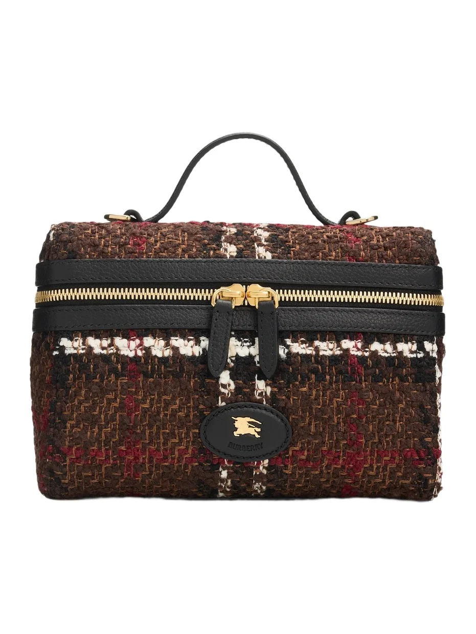Women's Bouclé Check Vanity Bag